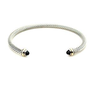 D.Y. 925/750 Onyx Cable Cuff